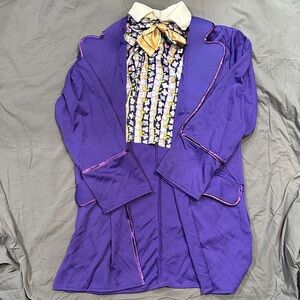 Rubie's, Willy Wonka, Purple and Gold Costume Set